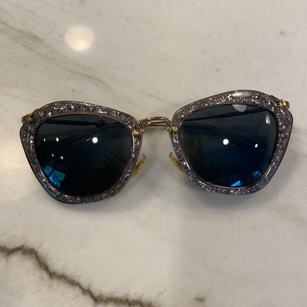 Miu Miu glitter women's sunglasses